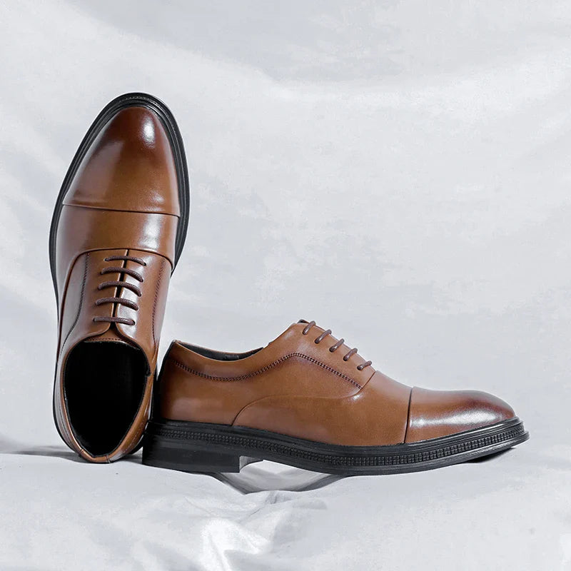 Brand Men Genuine Leather Shoes Black Wedding Bride For Formal Party Dress OEM Italian Men Shoes Casual Soft Casual Shoes