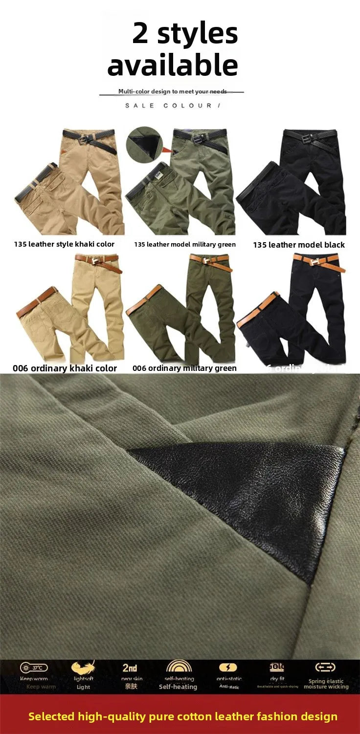 Spring and Summer Men's Casual Thin Labor Cargo Work Wear Army Slim Straight Overalls Cotton Long Pants Large Size Trousers