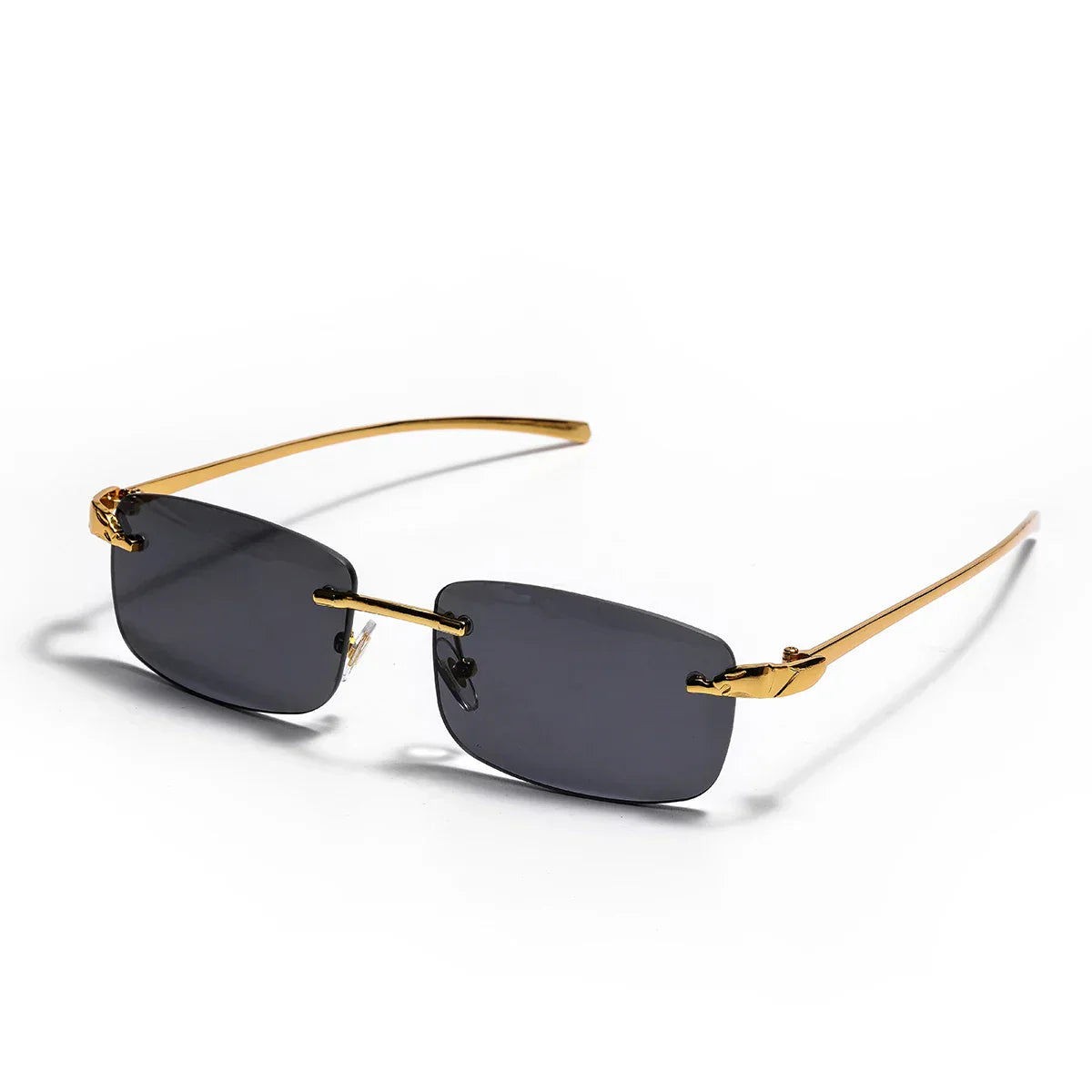 rimless sunglasses UV400 fashion square metal glasses for men women designer man's brand sun glasses shades for outdoor