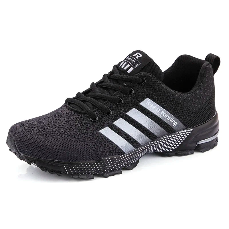 Men's and women's flying mesh surface spring summer breathable casual sports shoes flat vulcanized couple running big size48
