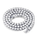 GRA Certified Moissanite Tennis Necklace 2/3/4/5/6.5mm Solid 925 Sterling Silver Diamond Tennis Necklaces for Women Man