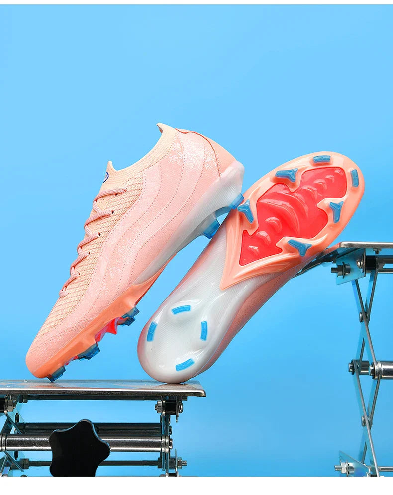 T31 High Quality Mens Soccer Shoes Training Non-Slip Turf Soccer Cleats TF/FG Football Sneakers Chuteira Campo