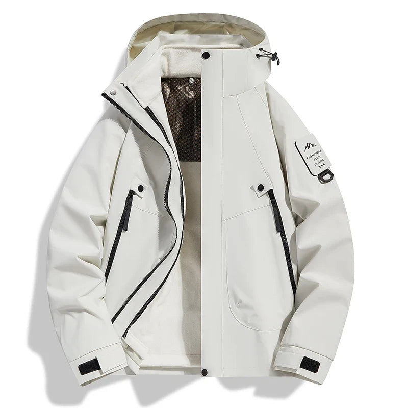 New Autumn and Winter Graphene Heating Cold Warm Insulation Men's Women's Three in One Jacket Waterproof Windproof Assault Suit