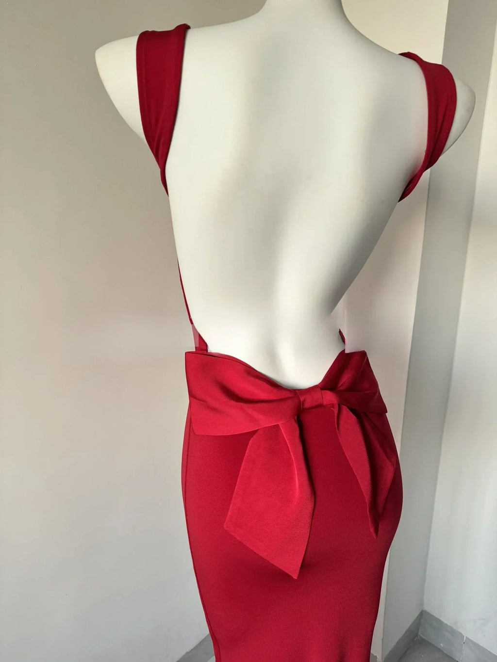 Oligai Maxi Elegant Party Dresses 2025 Red Sleeveless Long Dresses Holiday birthday Robe Sexy Clothes for Women with Bow