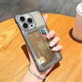 Card Holder Case For Samsung A54 5G Cases Samsung A53 A35 A33 A25 A05 A15 A12 S24 Ultra S23 FE S22 Plus Silicon Card Slot Cover