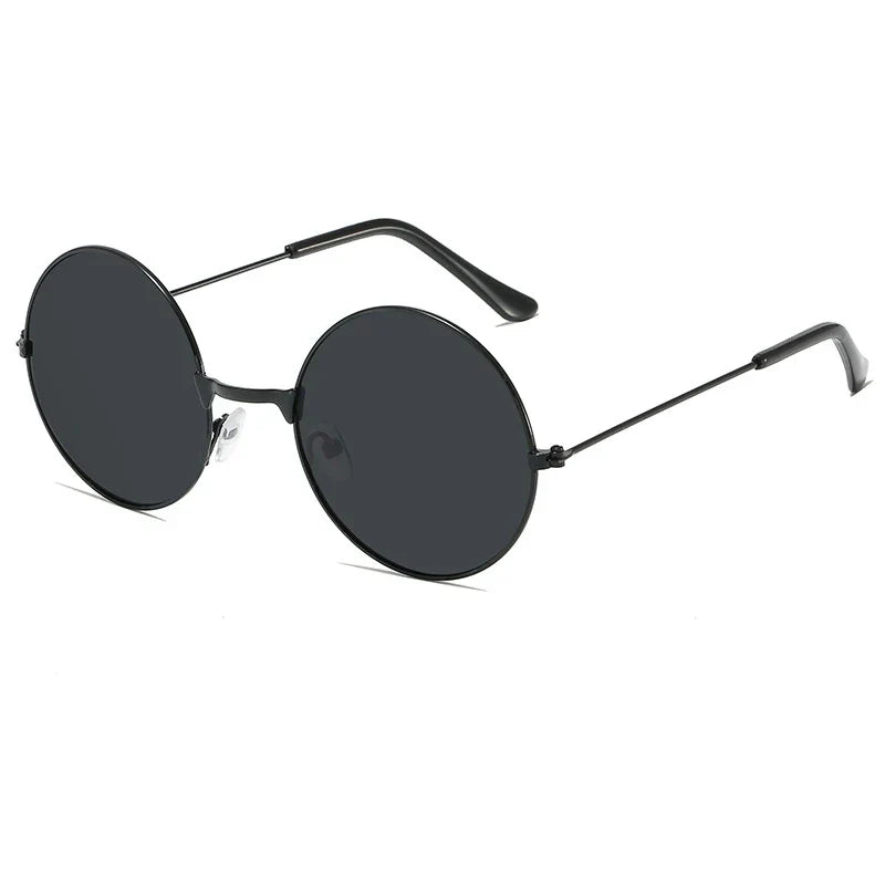 Classic Vintage Round Frame Sunglasses For Men Women Brand Design Ocean Red Yellow Metal Circle Sun Glasses Unisex Eyewear 2025