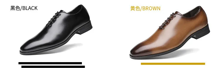 Large Size Men's Shoes New High Quality Cowhide Memory Foam Stitching Soles Business Dress Shoes Men Genuine Leather Shoes