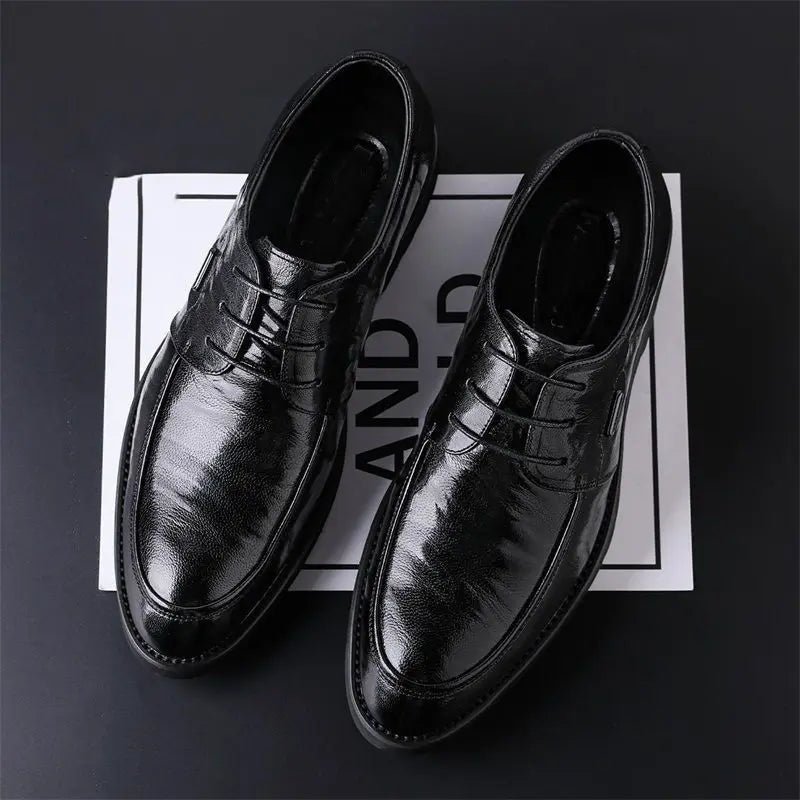 2026 Men's Height Increasing Dress Shoes Business Casual Elevator Oxfords Wedding Office Formal Spring Autumn Fashion