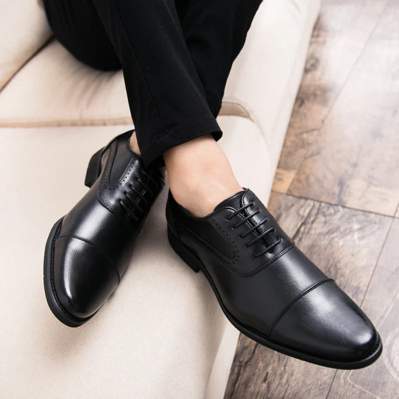 Men’s Derby Dress Shoes – Casual Leather Lace-Up Footwear for Office & Everyday Wear