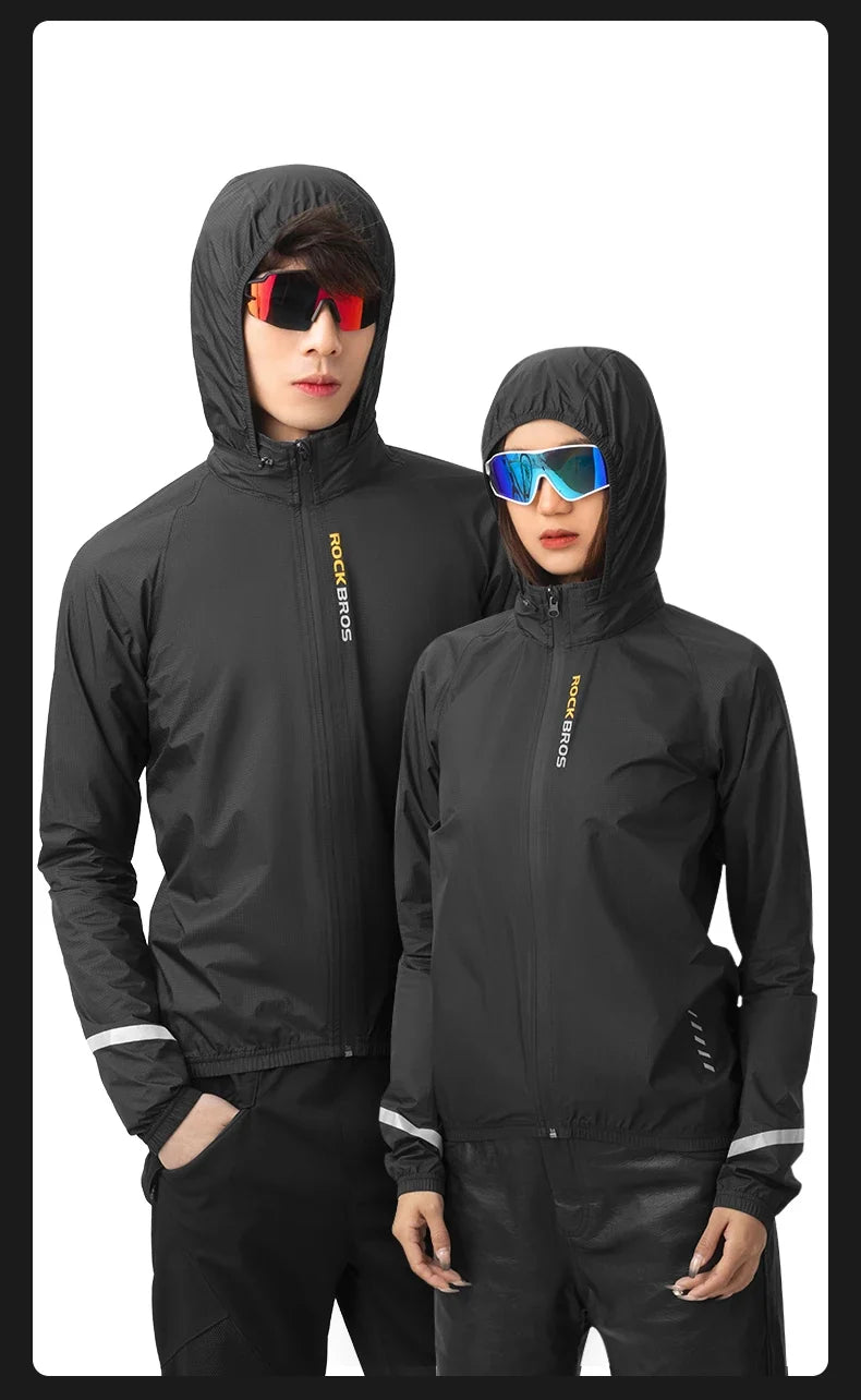 Raincoat Cycling Men Waterproof Jacket Bike E-bike Motorcycle Rainwear Reflective Logo Fishing Climbing Jacket