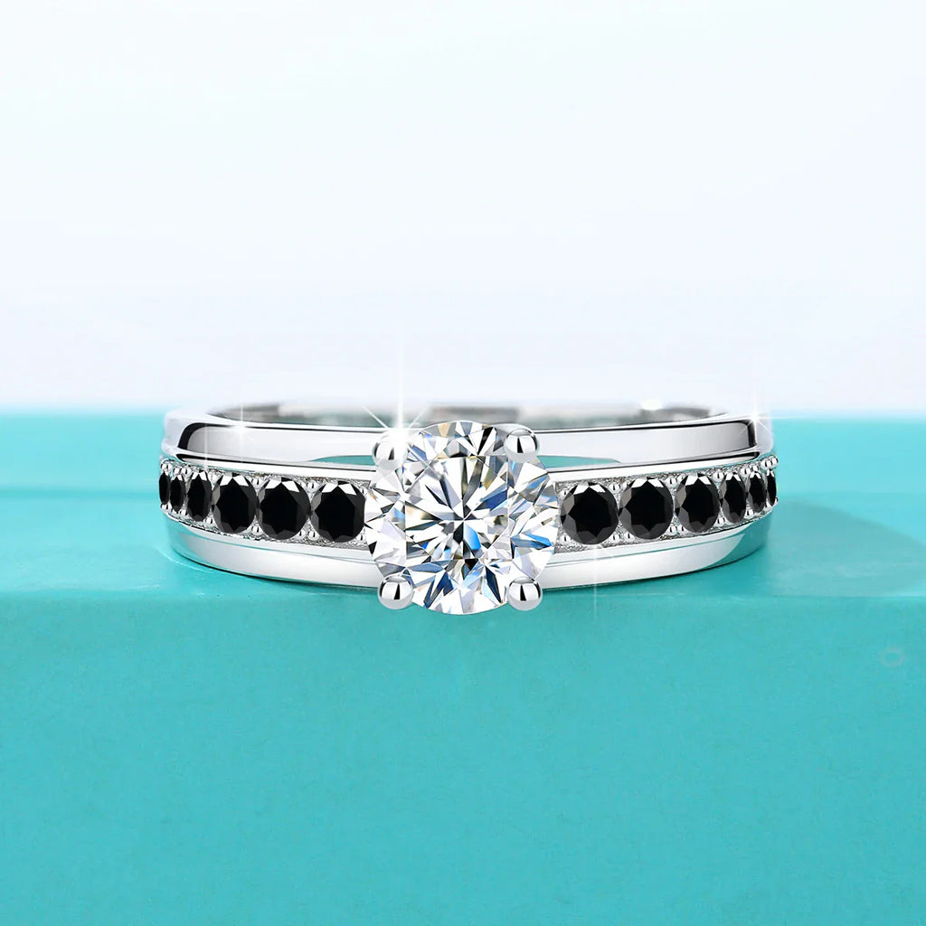 1 Carat Moissanite Rings With Certificate Original 100% Silver 925 Party Designer Jewelry Wife Gift Free Shipping Items