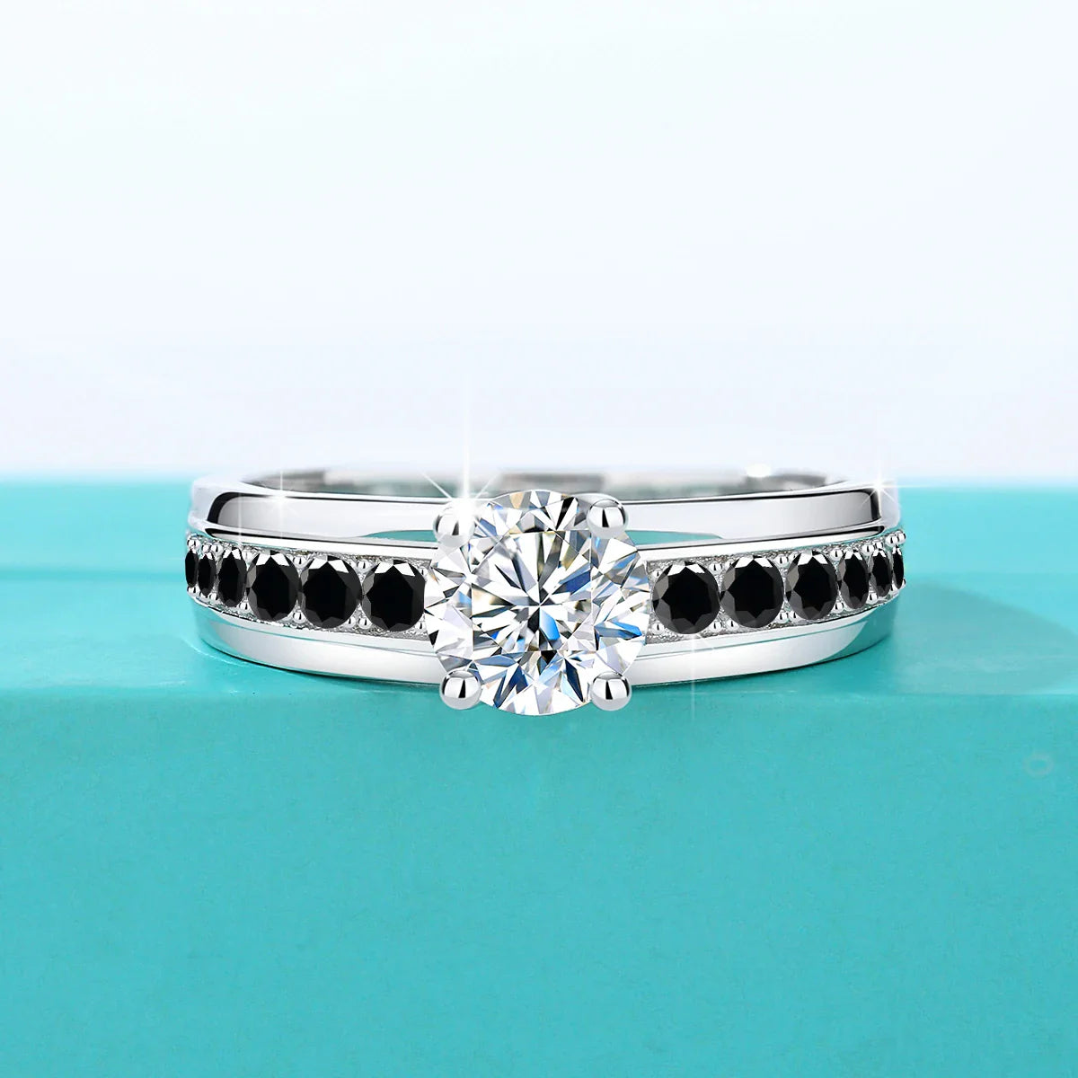 1 Carat Moissanite Rings With Certificate Original 100% Silver 925 Party Designer Jewelry Wife Gift Free Shipping Items