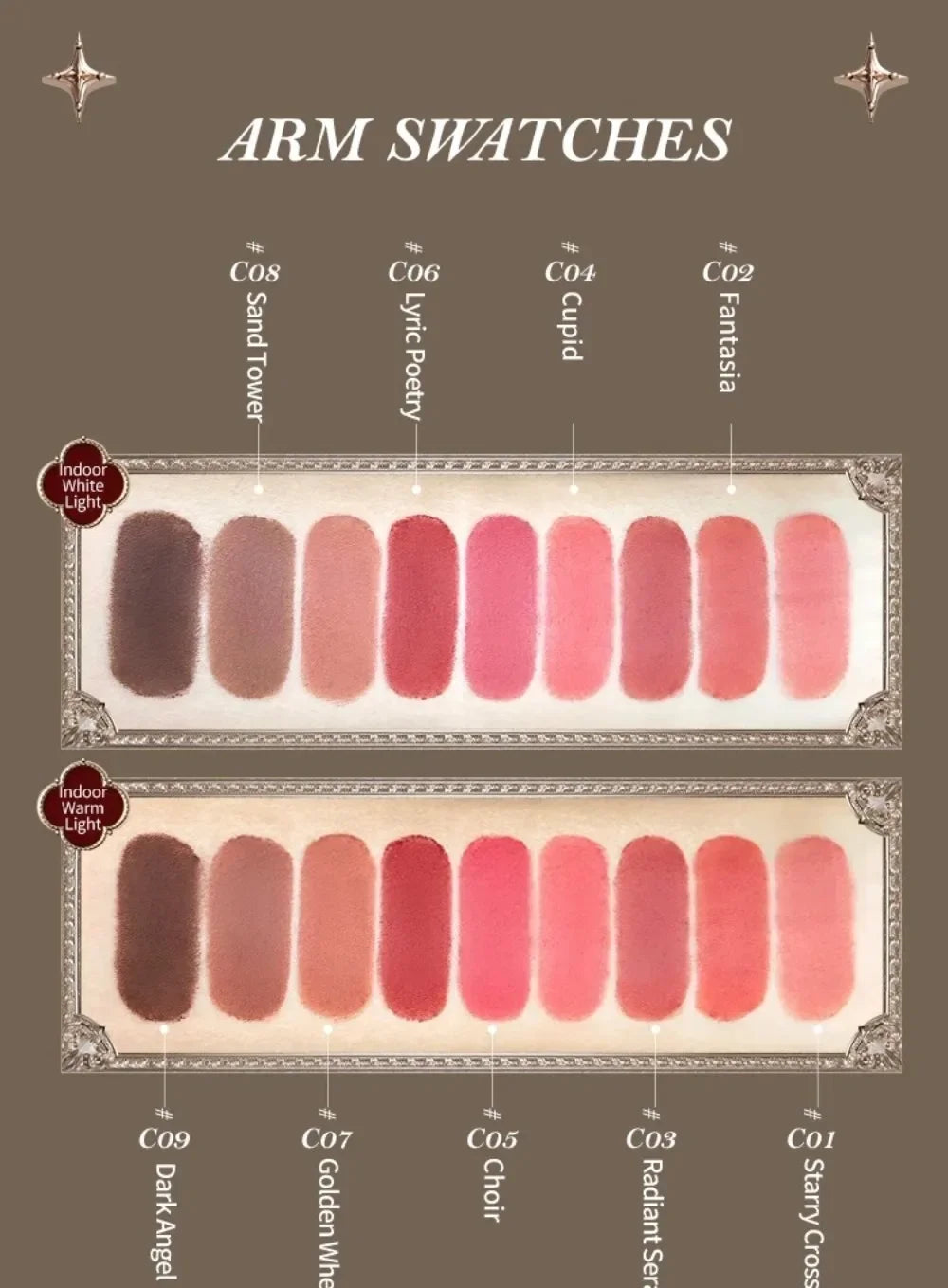 Little Angel Collection Makeup Gift Box Eyeshadow Blush Cream Matte Lipstick Full Kit All