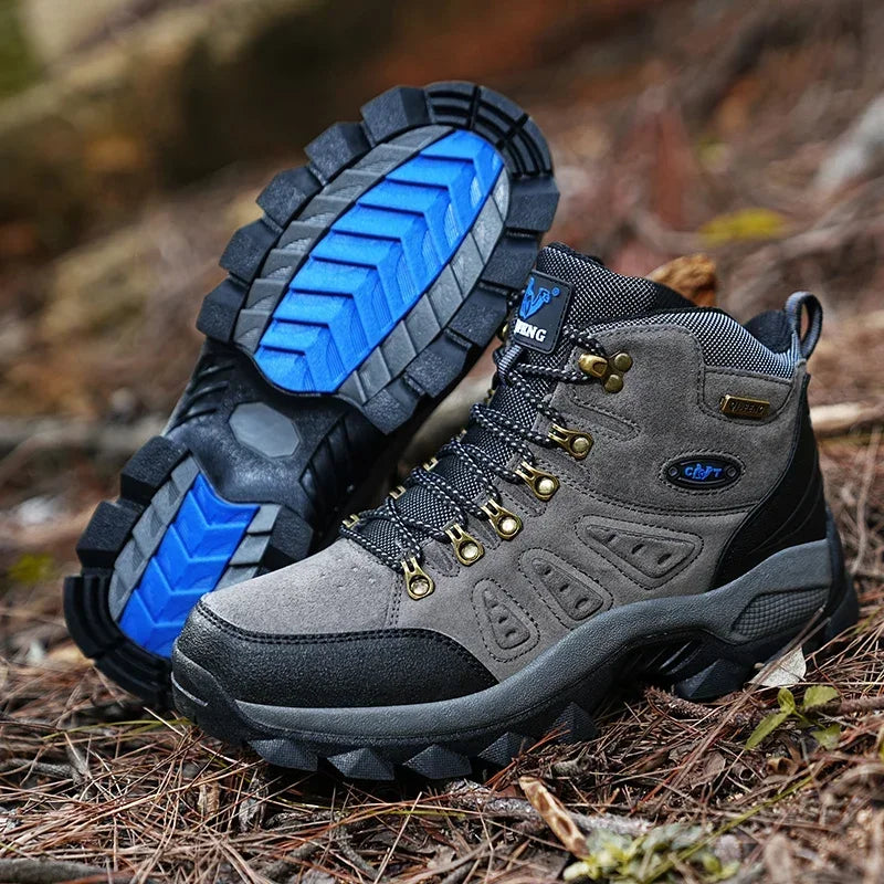 PLUS SIZE Unisex High-Top Adventure Sneakers Durable Grip Non-Slip Lace-Up Comfort Ideal for Outdoor Hiking Boots Men Footwear