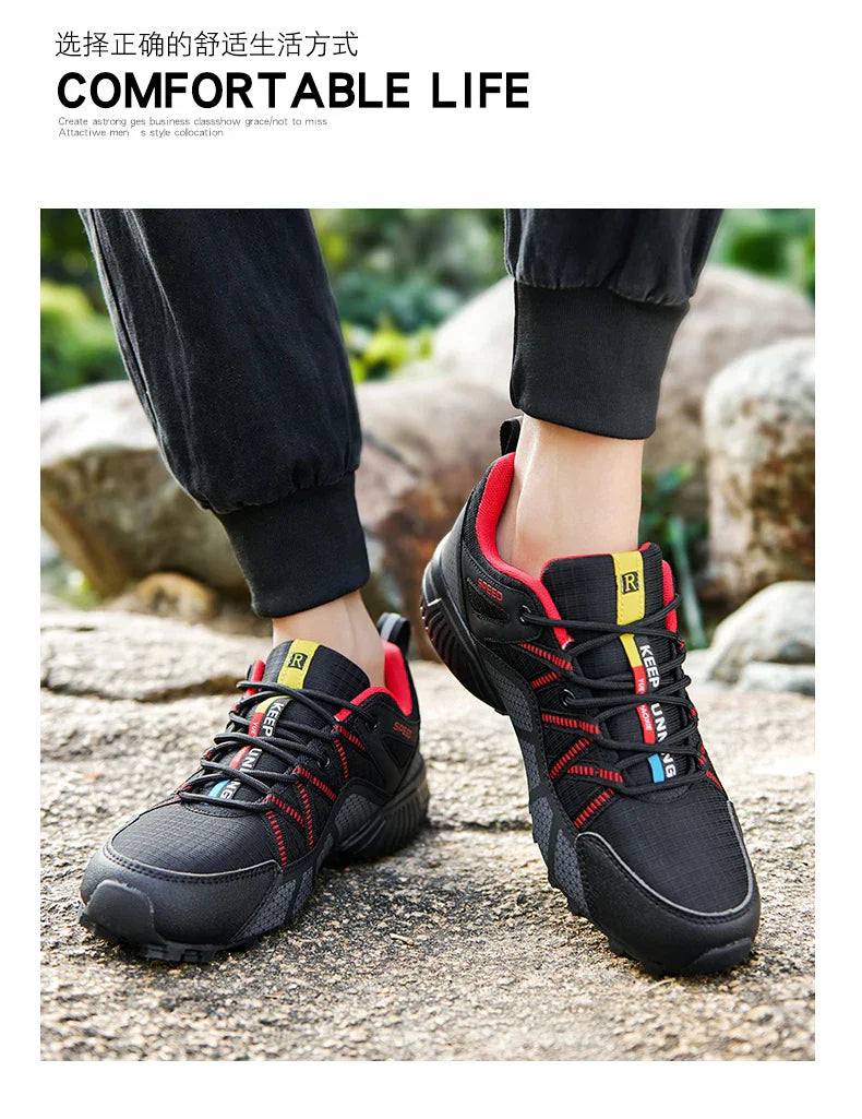 2025 Hiking Shoes Men's Non-slip Wear-resistant Comfortable Outdoor Hiking Sports Shoes Outdoor Running Shoes Walking Sports Sho