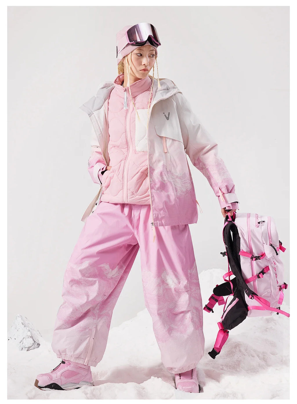 Men Women 3L Cotton Ski Jacket Ski Pants Winter Warm Windproof Waterproof Outdoor Sports Snowboard Ski Coat Trousers