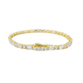 Emerald Cut Original Moissanite Tennis Bracelet for Women Men Hip Hop Jewelry Full Diamond Chain S925 Sterling Silver