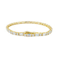 Emerald Cut Original Moissanite Tennis Bracelet for Women Men Hip Hop Jewelry Full Diamond Chain S925 Sterling Silver