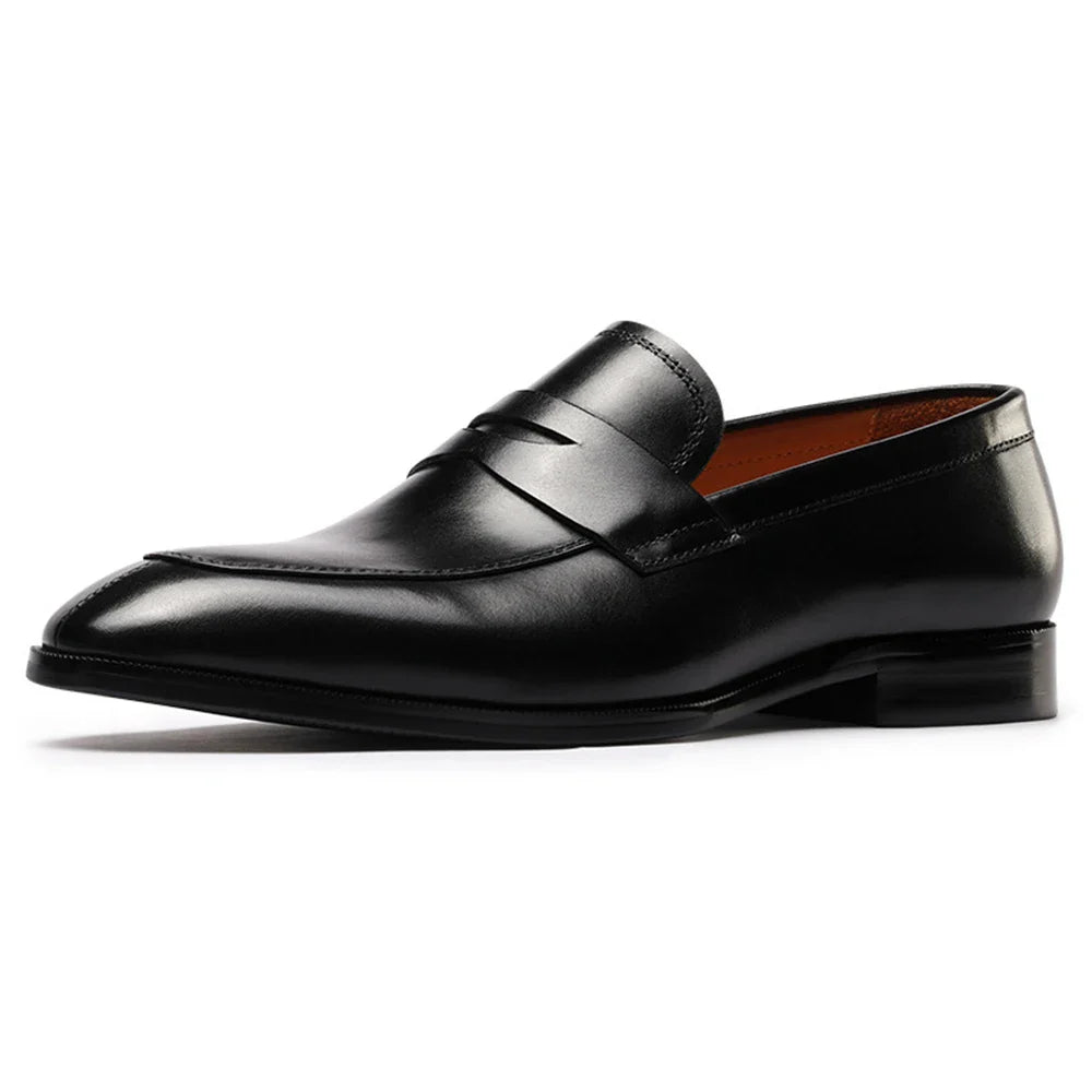 Men Loafer Casual Shoes Calf Leather Waterproofing Materials High Quality Wholesalers Online Formal Dress Slip-on Shoes