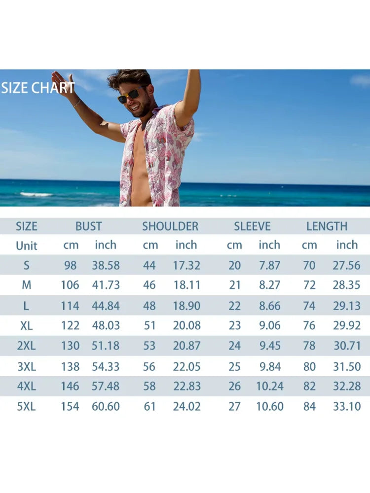New Men's Large Size Shirts Daily Versatile Comfortable Breathable Short-sleeved Men's Button-down Shirts Fashion Men's Clothing