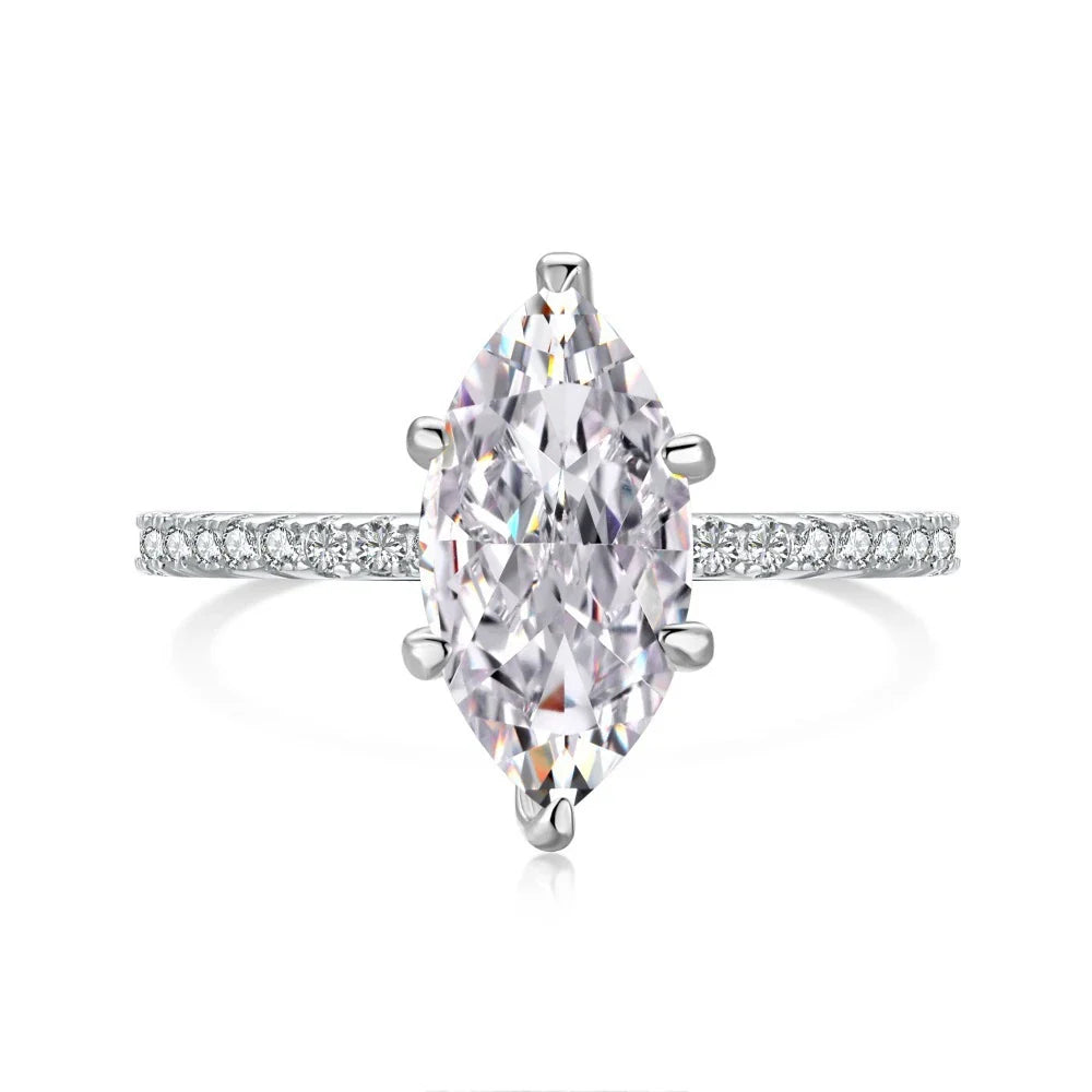 18K Gold Plated 925 Sterling Silver Crushed Ice Cut Lab Sapphire Gemstone Wedding Party Fine Jewelry Rings Wholesale