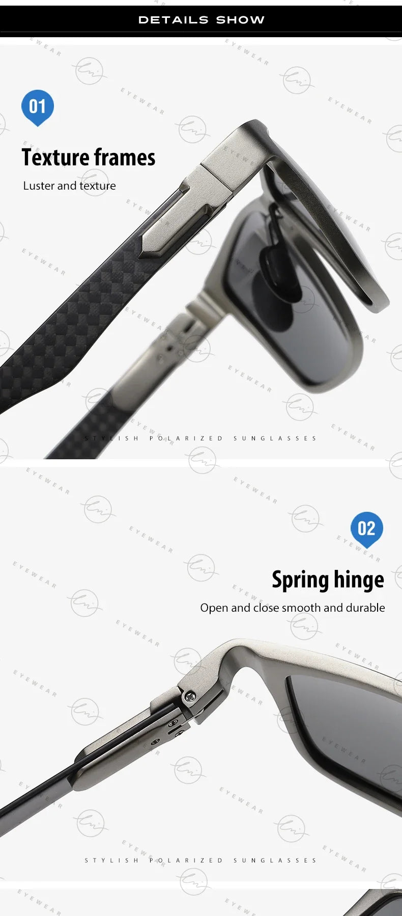 High Quality Carbon Fiber Sunglasses Polarized Man Photochromic Sun Glasses Woman Anti-glare Chameleon Goggle zonnebril