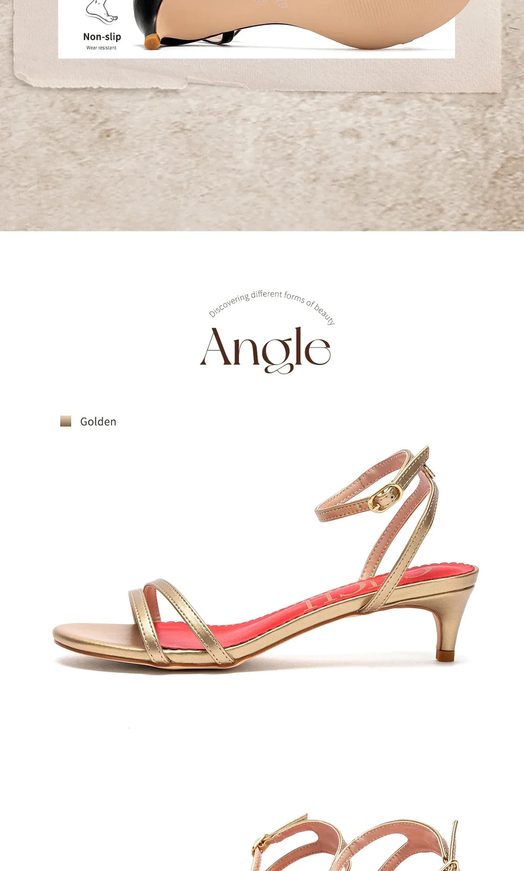 Womens Sandals Round Open Toe Kitten Heels Adjustable Ankle Strap Low Heels Heeled Sandals for Women CHCH Summer Dress Shoes 3cm