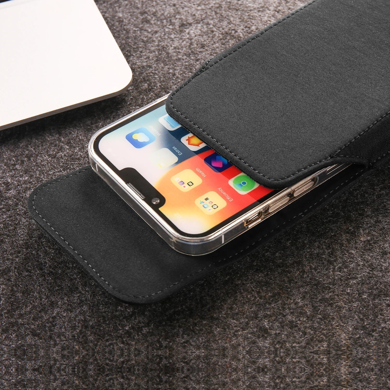Nylon Belt Clip Phone Case Man Waist Bag For iPhone 17 16 15 14 13 Pro Max Samsung S25 S24 S23 S22 S21 Plus Redmi Holster Cover