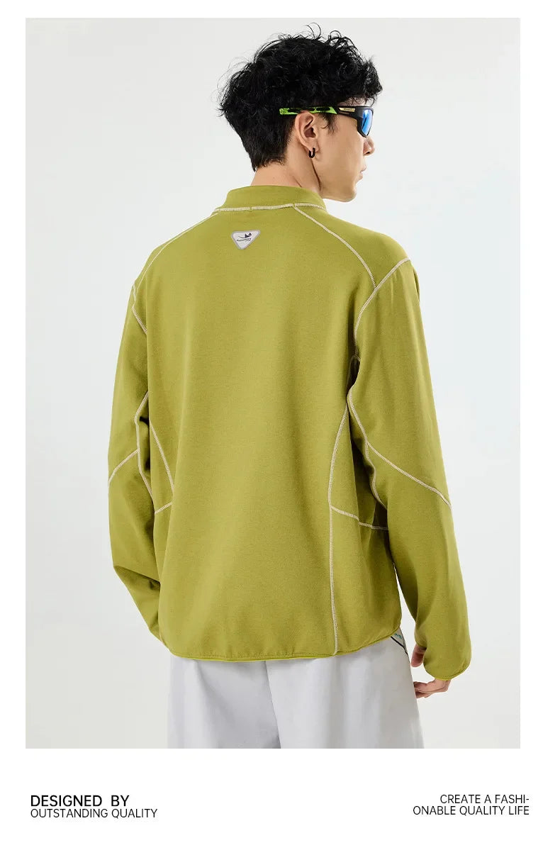 Retro Lightweight Quick-Dry Long-Sleeve Outdoor Top for Couples: Ideal for Running & Cycling