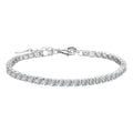 925 Sterling Silver 4.4 Carat Moissanite Adjustable Tennis Bracelet Fashion Temperament Design Light Luxury Ladies