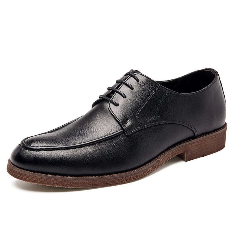 Spring Autumn New Men's Genuine Leather Casual Shoes Outdoor Work Shoes Office Dress Shoes Men's Wedding Shoes Free Delivery