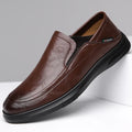 2026 Spring Business Casual Shoes for Men Solid Color New Designer Half Slippers Shoes Male Fashion Soft Sole Leather Shoe Man