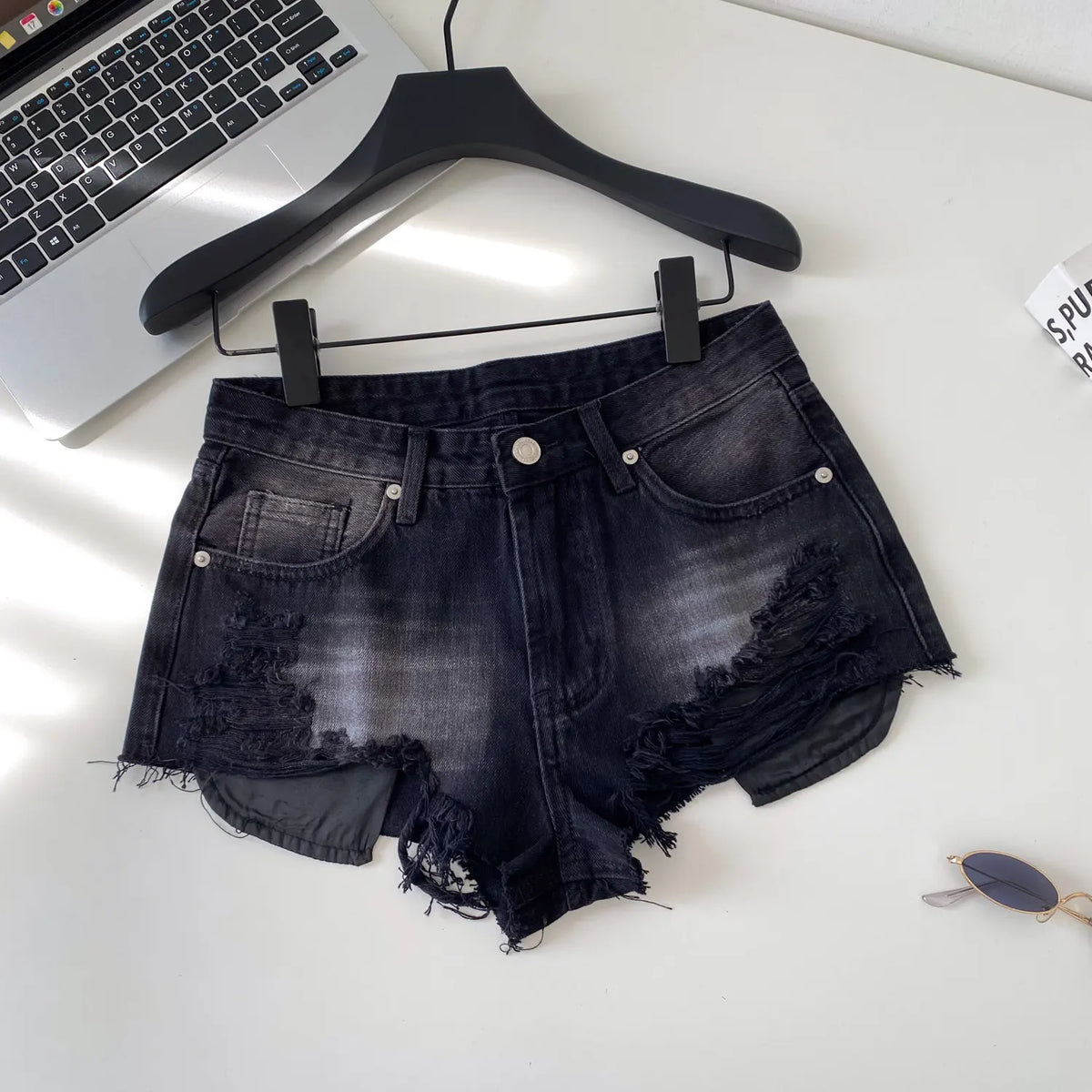SINGREINY American Retro Camouflage Mini Shorts 2026 Ladies Hollow Out Slim Beach Pants Hot Girl Sexy Print Denim Shorts