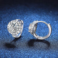 0.5ct 1ct Pink Moissanite Earrings Women S925 Silver Black Blue Green Grey Rainbow Lab Diamond Wedding Studs Earring