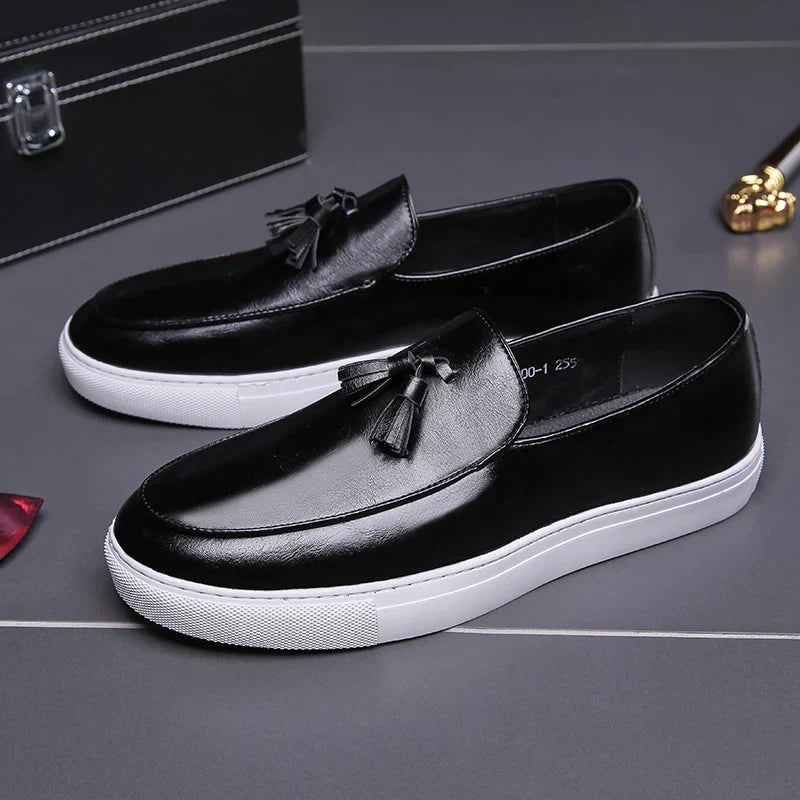 Zapatos De Hombre Loafers Men's Tassel Slip-On Comfortable Men Leather Shoes Casual Shoes Fashion Oxford Shoes Large Size 38-47