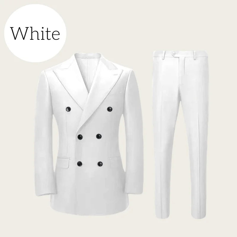 Elegant Double-breasted Men's Suit
