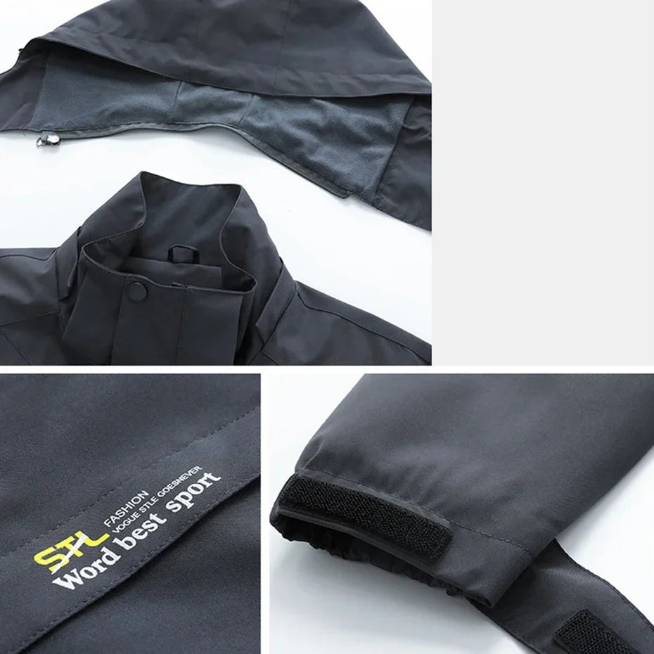 Plus Size 6XL 7XL Men's Windbreaker Waterproof Jacket Coat Men Spring Autumn Travel Jacket Male Fashion Outdoor Outerwear