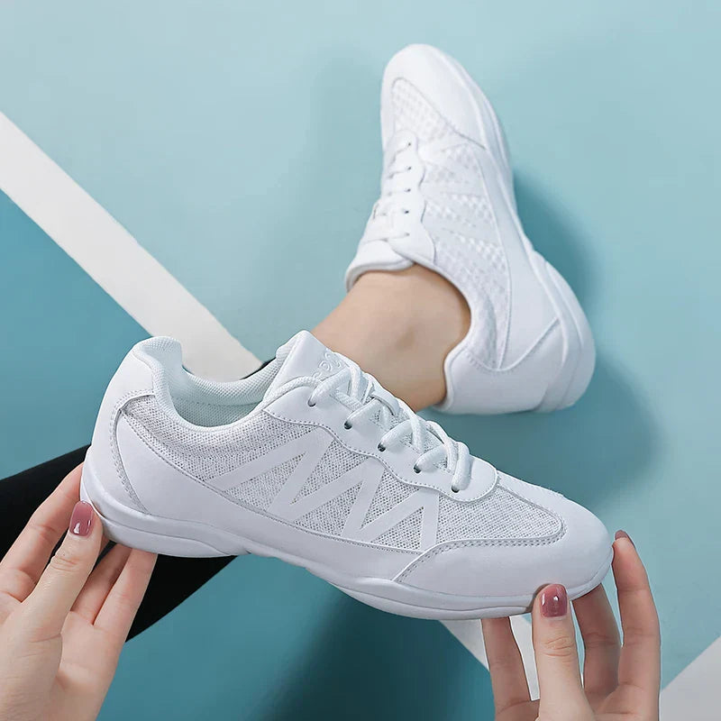 New cheerleading shoes Children's dance shoes Competitive aerobics shoes Fitness shoes Women's white jazz sports shoes 2105