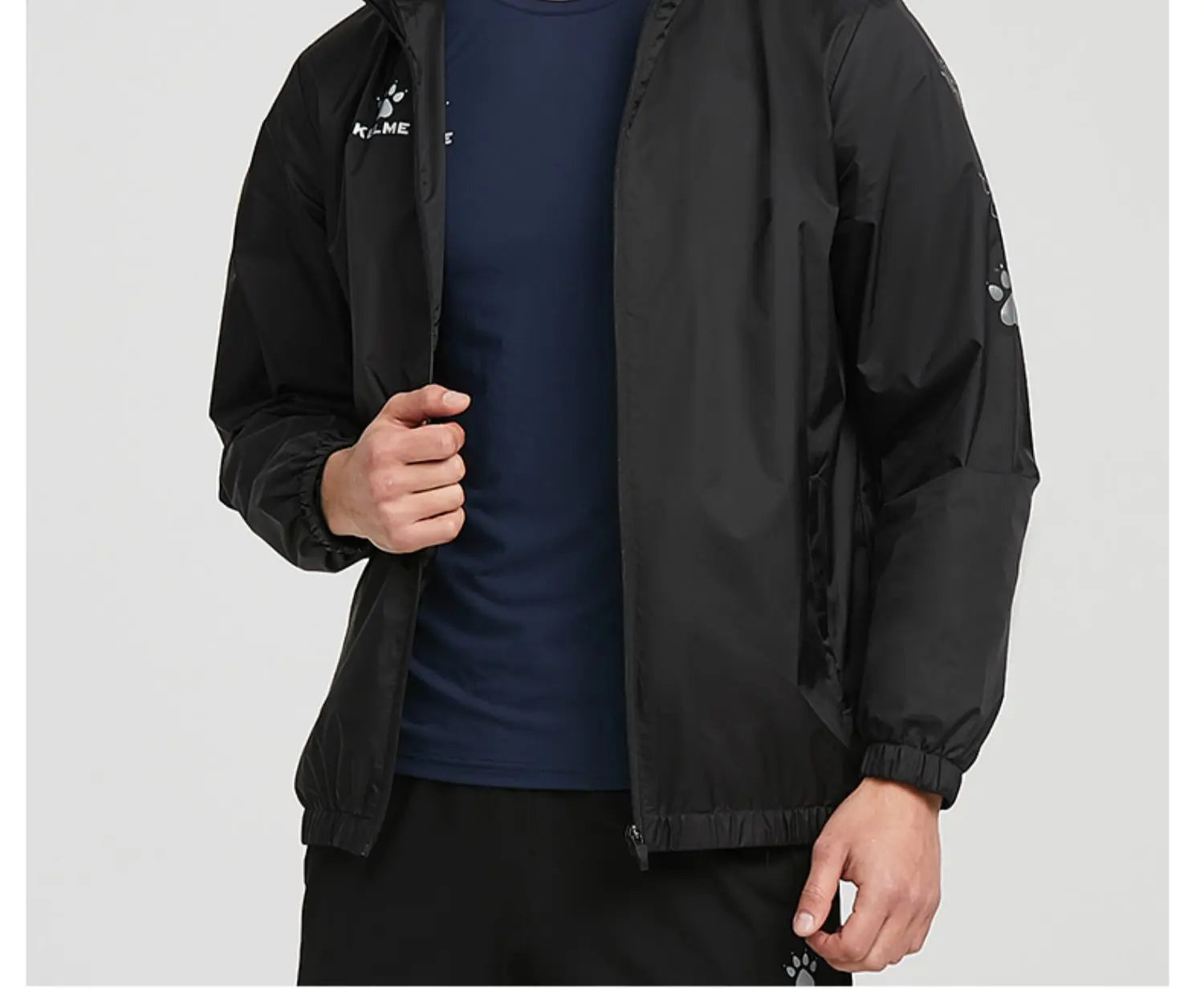 Men's Waterproof Jacket  Windbreaker Soccer Training Lightweight  Training  Outwear Quick Dry Coat  8163WT1001