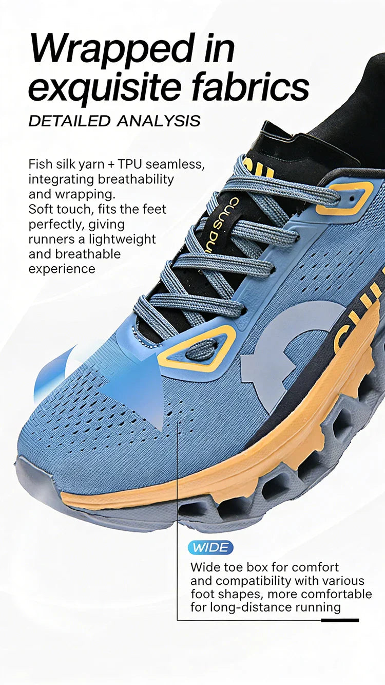 Men's Cushioning Running Shoes Lightweight Athletic Casual Sneakers Male Non-Slip Sports Shoes Outdoor Travel Walking Shoes