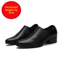 Men’s Leather Pointed Toe Shoes – Formal Slip-On Dress Footwear, Black/Brown, Sizes 40–48