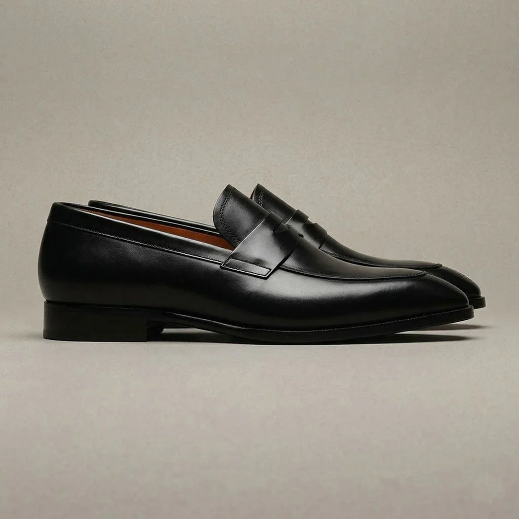 Men Loafer Casual Shoes Calf Leather Waterproofing Materials Formal Dress Shoes Oxfords for Men