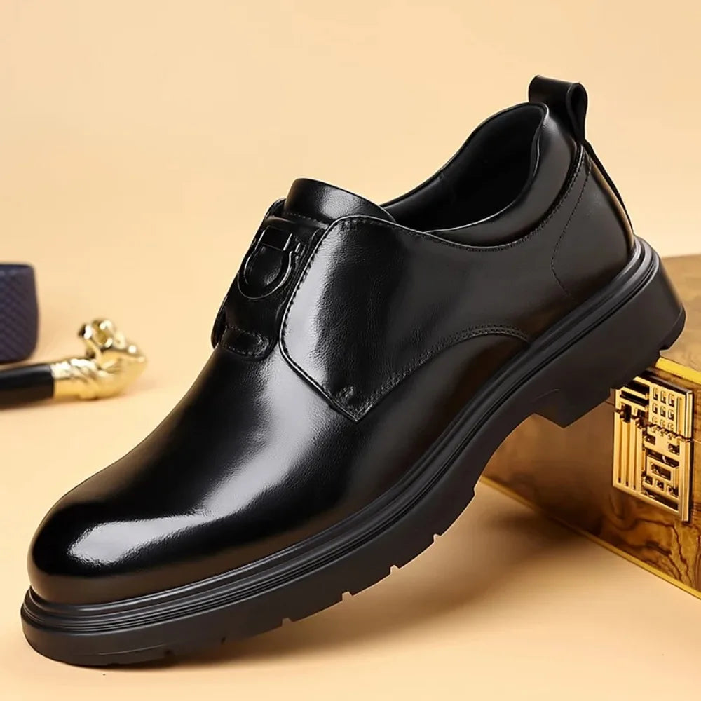 Business Men Shoes Patent Leather Man Brogues Shoes Fo Man Dress Shoe Loafers Pointed Toe Male Moccasins Plus Size Shoes for Men