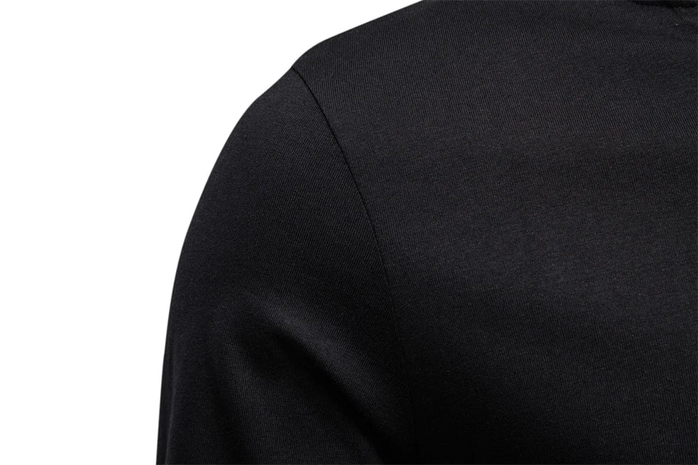 Men's 100% Cotton Henley T-Shirt Long Sleeve Solid Color with Fake Pocket Casual Comfortable Autumn Top