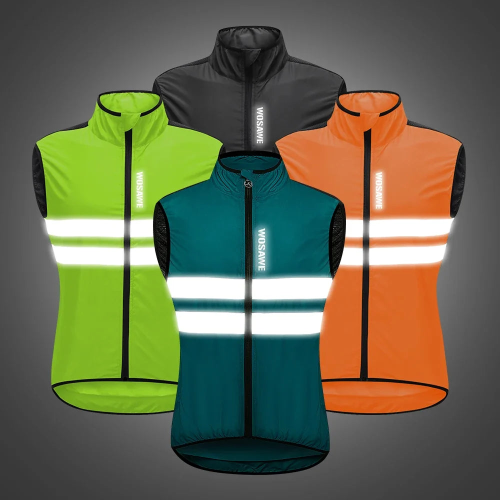 Wind Jacket Lightweight Cycling Windbreaker Windproof Bike Jacket Water Resistant Long Sleeve Jersey Wind Coat Vest