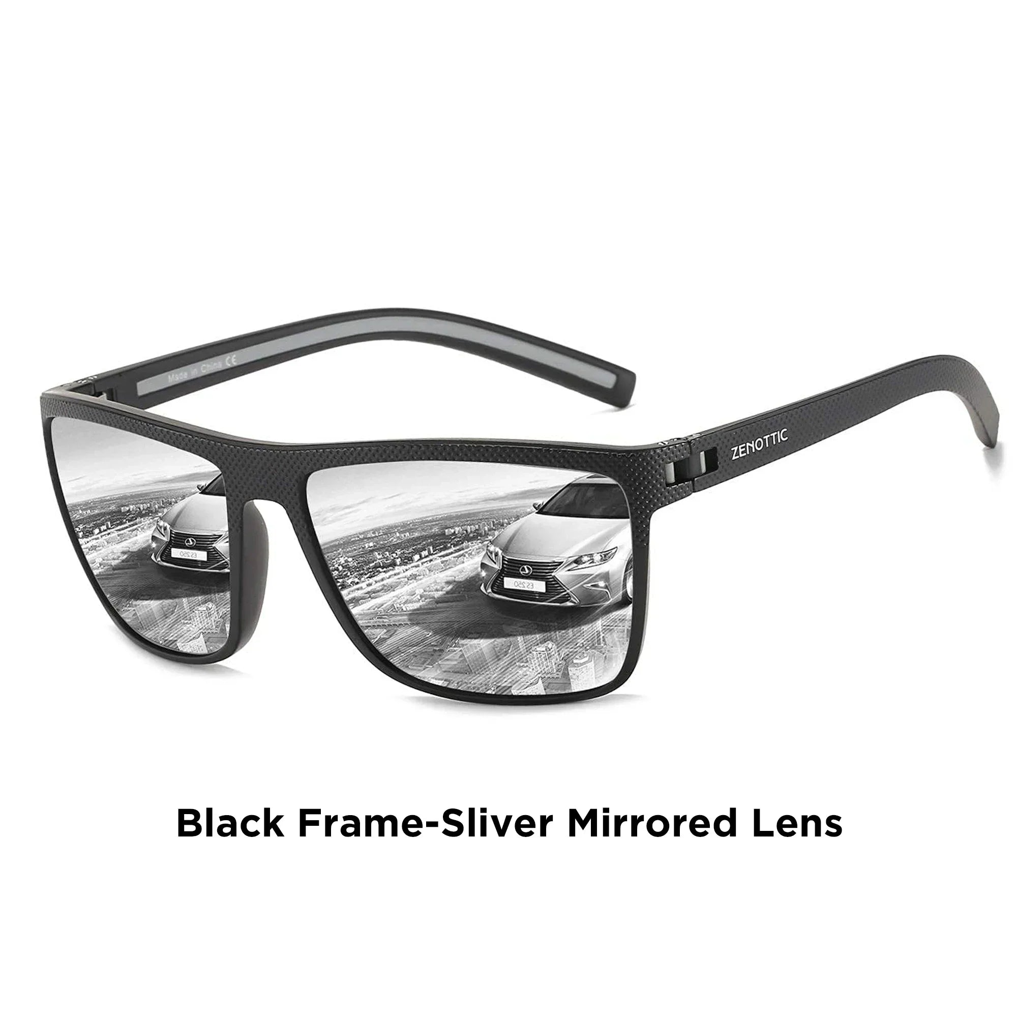 Polarized Sunglasses for Men Lightweight TR90 Frame UV400 Protection Square Sun Glasses