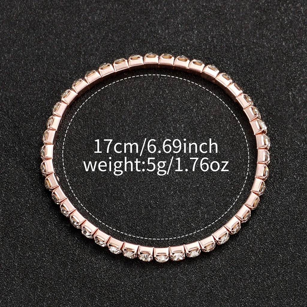 3PCS/Set Fashion Rhinestone Women's Watch Casual Leather Band Analog Quartz Watches Bracelets Set