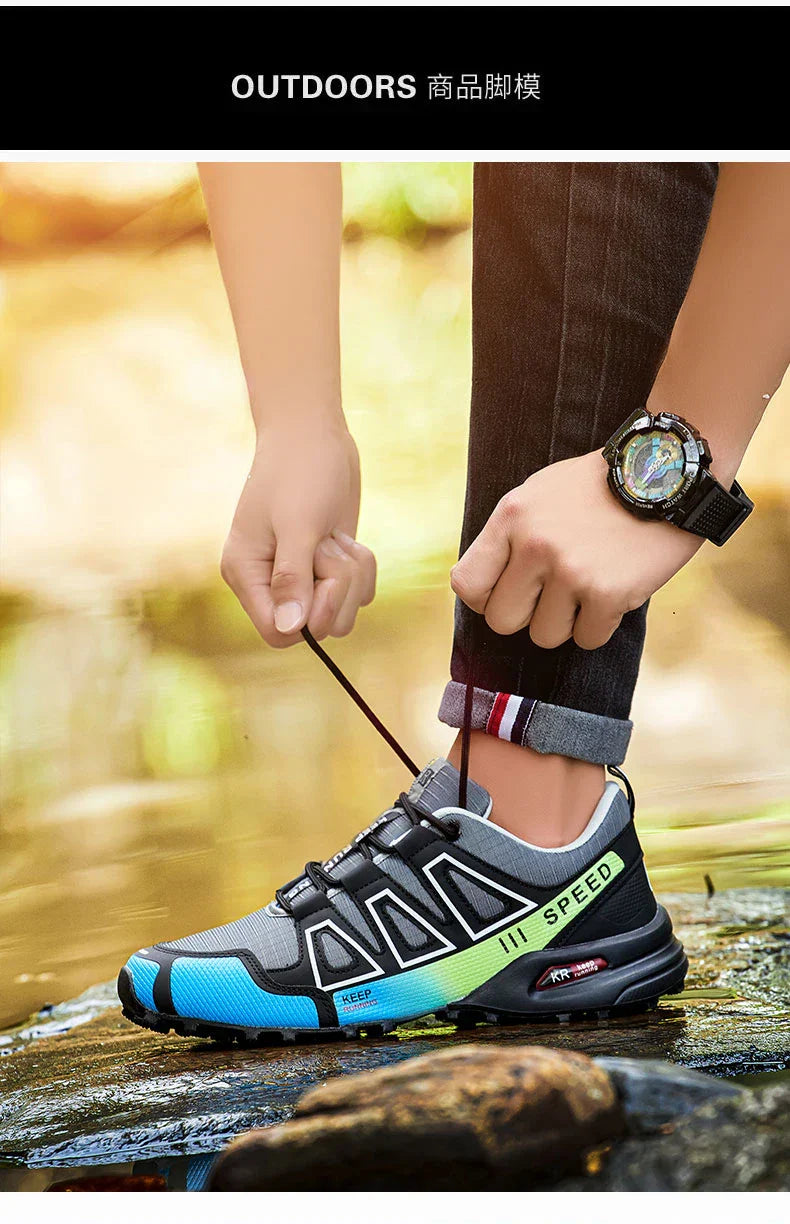 Men's Waterproof Hiking Shoes, Outdoor Sports Shoes,Lace-up Hiking Shoes, Women's Hiking Shoes, Non-slip Tactical Hunting Shoes
