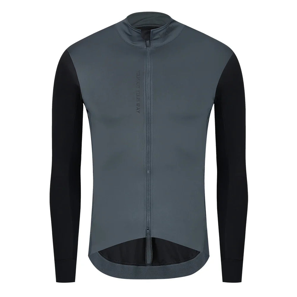 Men's Windproof Waterproof Long Sleeve Cycling Jacket MTB Bike Coat Bicycle Sports Windbreaker Double Zipper Cycling Jersey