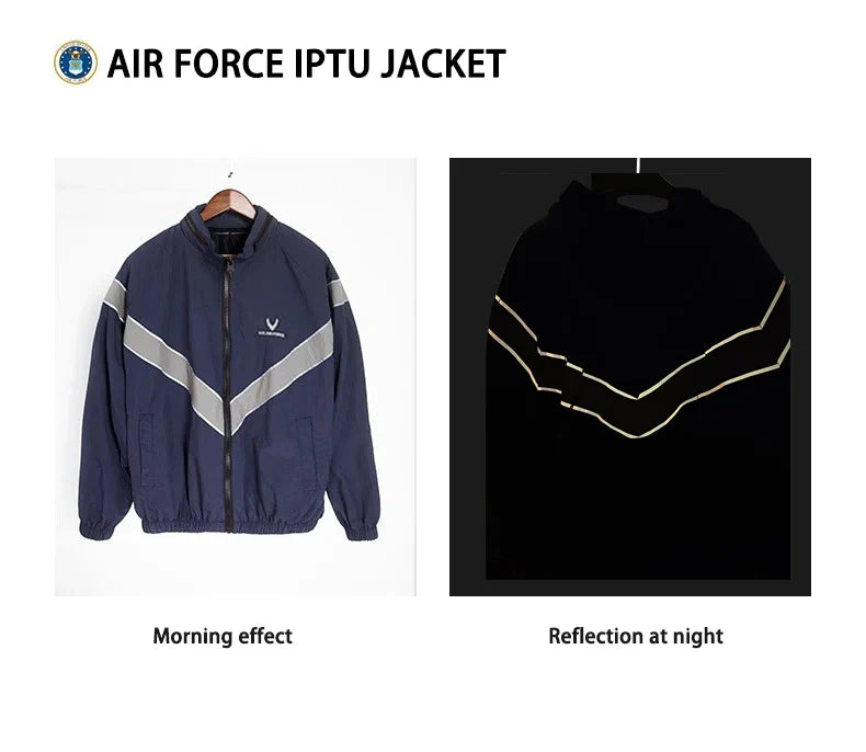 Men's autumn and winter casual sport suit, reflective quick-dry loose jacket and long pants, 100% nylon